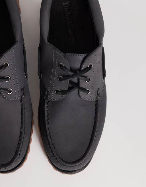 Timberland Authentic - Bootschoenen met 3 veteroogjes in grijs nubuck, 2 van 4