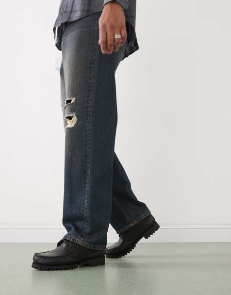 Timberland Authentic - Chaussures bateau en cuir à 3 œillets - Noir - view 1