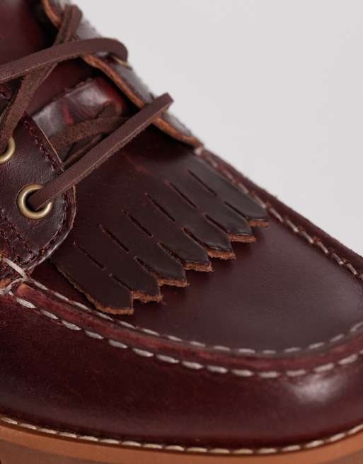 Timberland - Authentic - Muiltjes van volnerf leer in bordeauxrood, 3 van 4