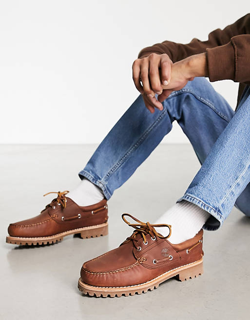 VolcanmtShops | Timberland lug Authentics 3 eye classic boat shoes