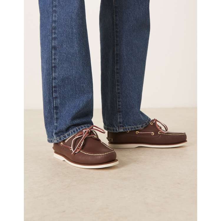 Timberland Authentics Chaussures bateau œillets en cuir