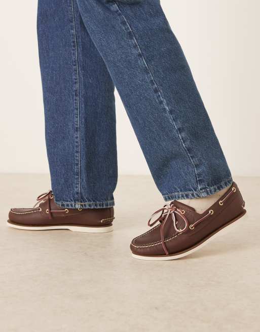 Timberland Authentics Klassieke bootschoenen met veteroogjes