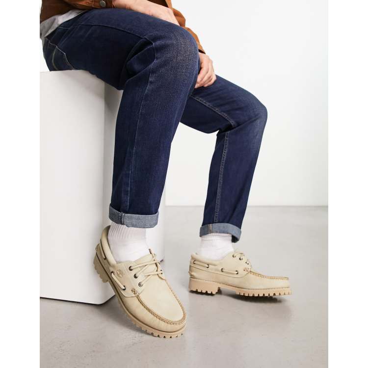 Timberland Authentics Klassische Bootsschuhe aus beigem