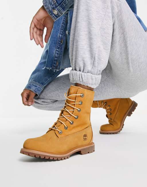 Timberland Teddy fleece boots in wheat | ASOS