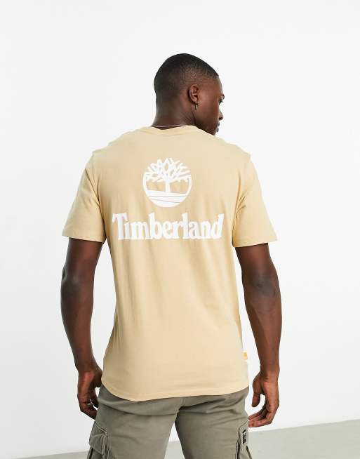 Timberland T-Shirt with History Back Print in Black