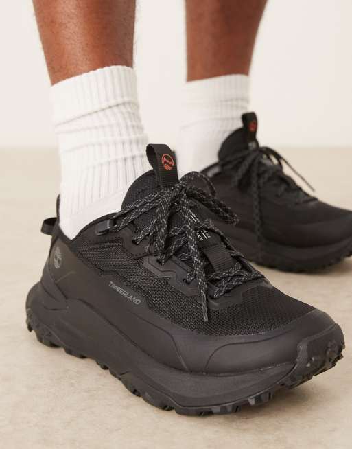Timberland Baskets basses à lacets en tulle Noir ASOS