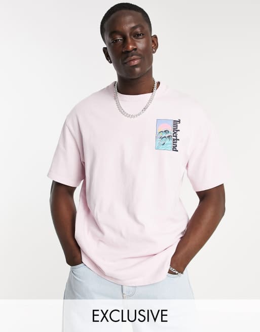 Pink on sale timberland shirt