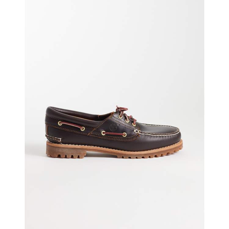 Timberland dark brown boat shoes size 9w/7m Crafted Boat Shoe for Men in Dark Brown main image 2