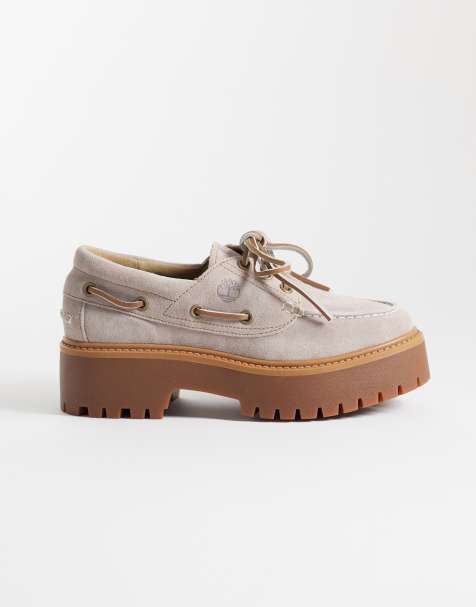 Timberland Boat shoes in purple suede - view 1