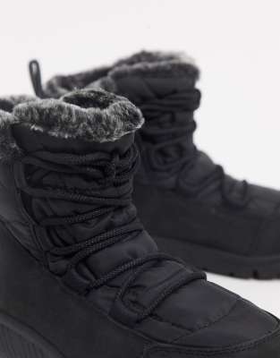 timberland winter boots black
