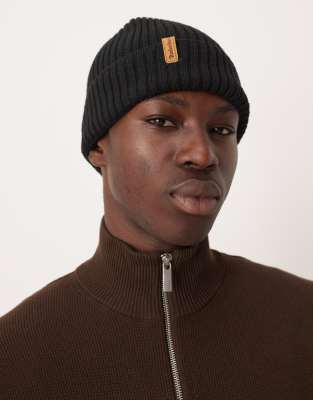 Timberland - Bonnet en maille côtelée - Noir