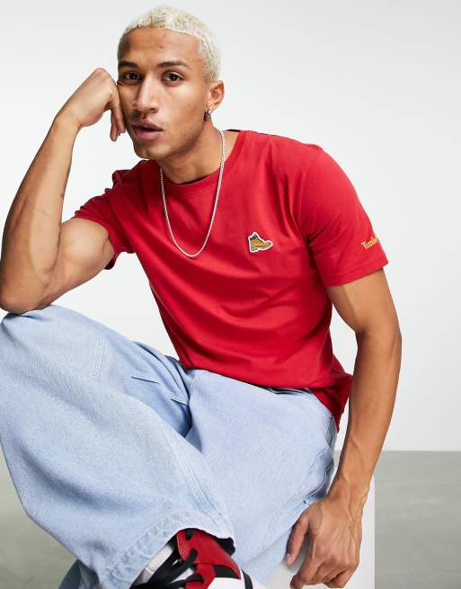 Timberland best sale red shirt