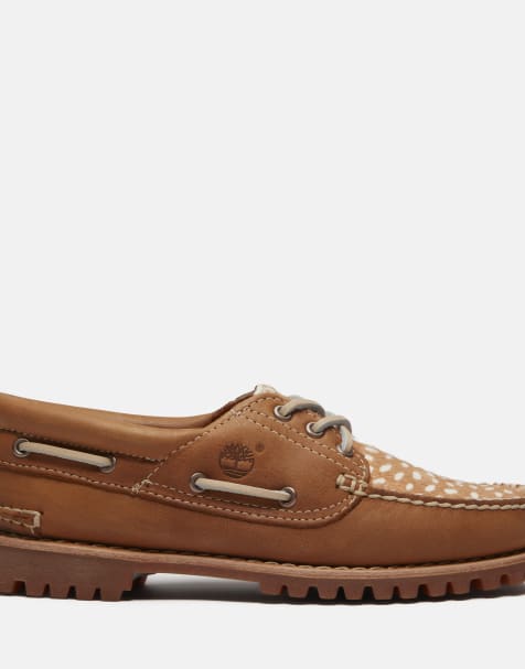 Timberland bootschoen in middenbruin met natuurlijke nerf - view 1
