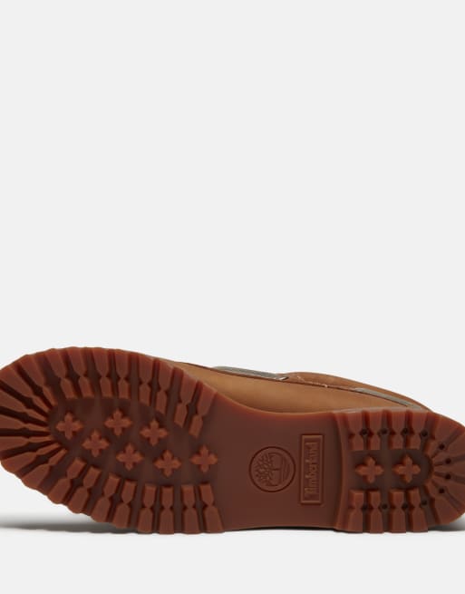 Timberland bootschoen in middenbruin met natuurlijke nerf, 3 van 4