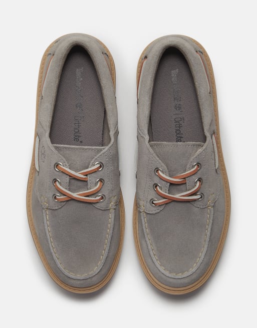 Timberland bootschoen van middelgrijs suède, 4 van 4