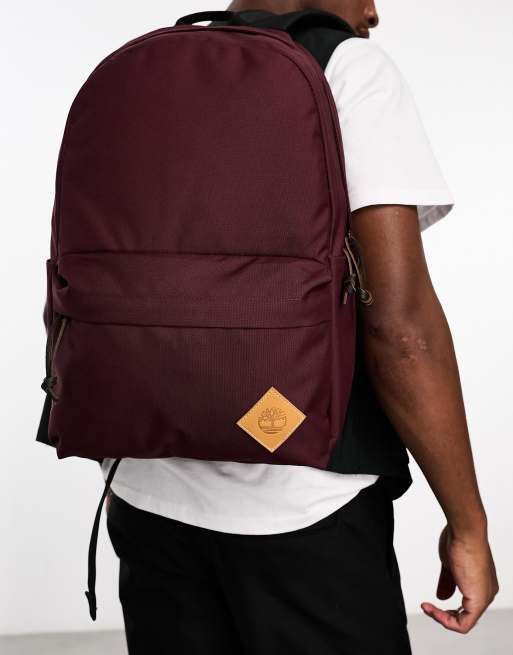 Timberland – Bordowy plecak z logo o pojemności 22 l