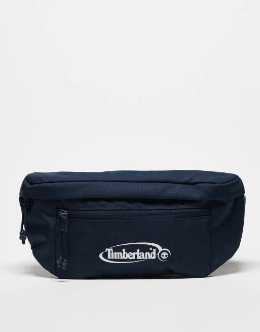 Timberland - Borsa a tracolla stampata color zaffiro scuro e bianco