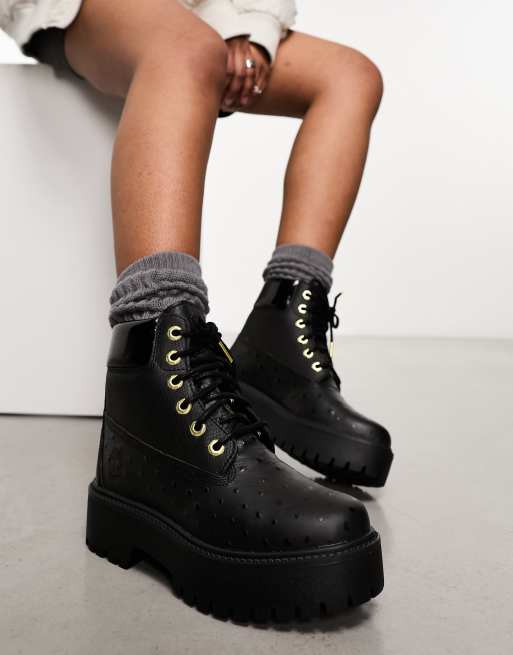 Timberland noir cuir hot sale