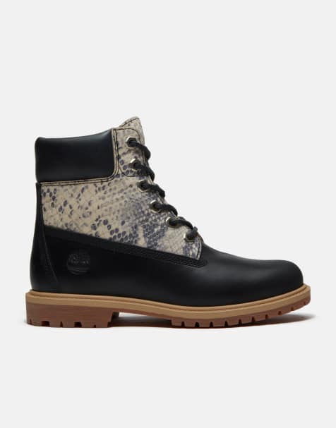 Timberland - Bottes en daim 6 pouces à lacets avec imprimé serpent - view 1