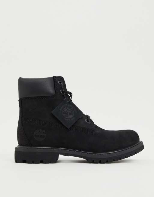 Timberland - Bottes plates 6 pouces de qualité supérieure à lacets - Noir, 2 de 4