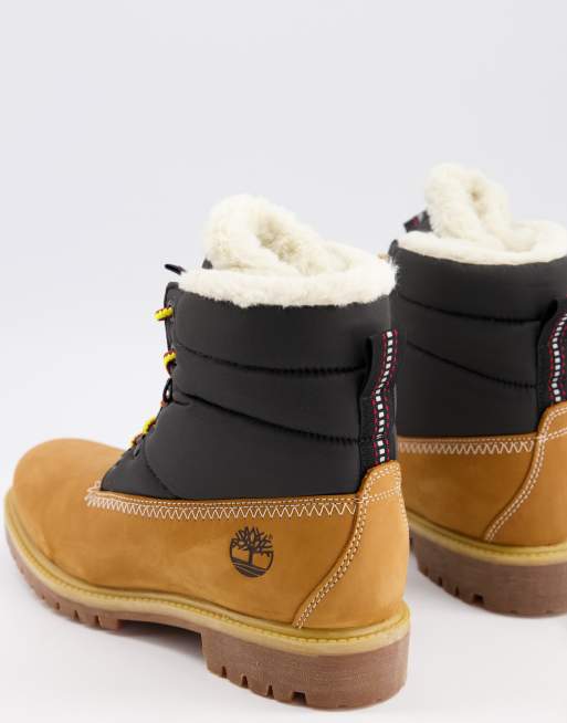 Timberland avec cheap fourrure