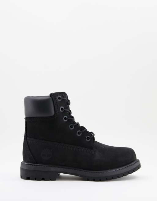 Timberland - Bottines 6 pouces de qualité supérieure en nubuck - Noir 