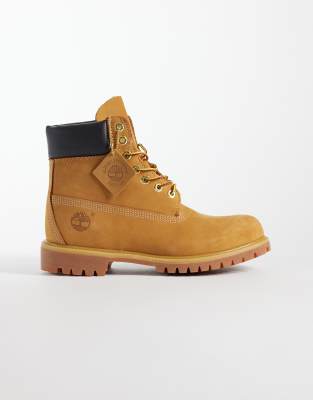 Bottines 6 pouces en nubuck de qualité supérieure - Blé-Marron 37