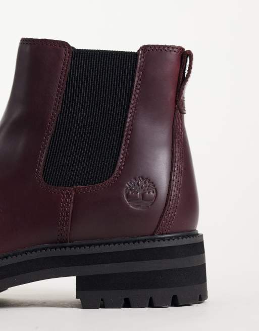 Timberland bottines Chelsea mi-hautes bordeaux, 2 de 4