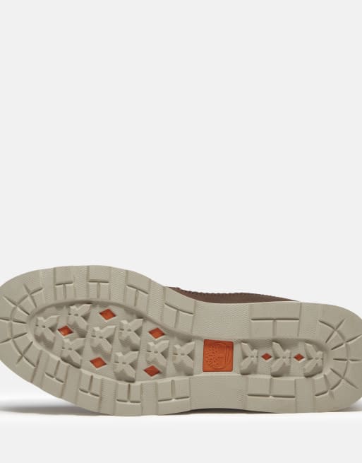 Timberland bottines Chukka montantes à lacets marron foncé en cuir pleine fleur, 7 de 7