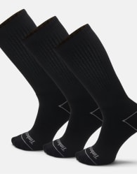 Timberland Bowden 3-pack full cushion crew sock in black