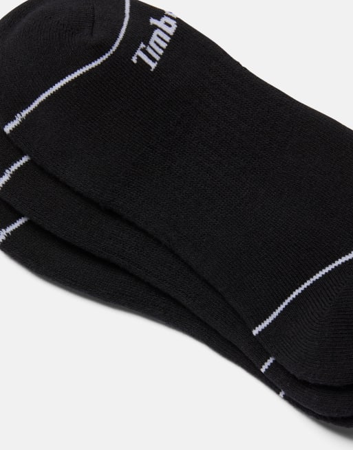 Timberland Bowden 3-pack full cushion crew sock in black, 2 of 4