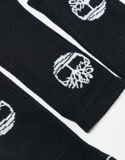 Timberland – Bowden – 3er-Pack Crew-Socken in Schwarz, 4 von 4
