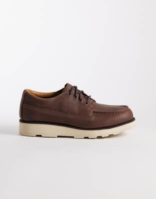  Britton Mills lace up shoe in dark brown full grain