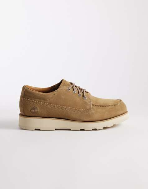 Timberland – Britton Mills – Schnürschuhe aus Wildleder in Mittelbeige - view 1