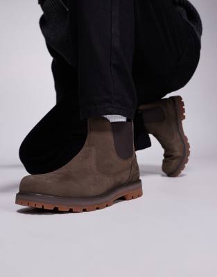 Timberland Britton Road Mid Chelsea Boot In Brown