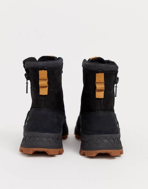 Timberland brooklyn side hotsell zip boots in black