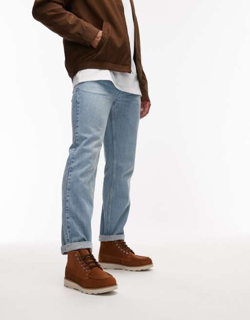 Timberland - Brune og mellemhøje chukka-støvler i ruskind med snorer, 3 af 4