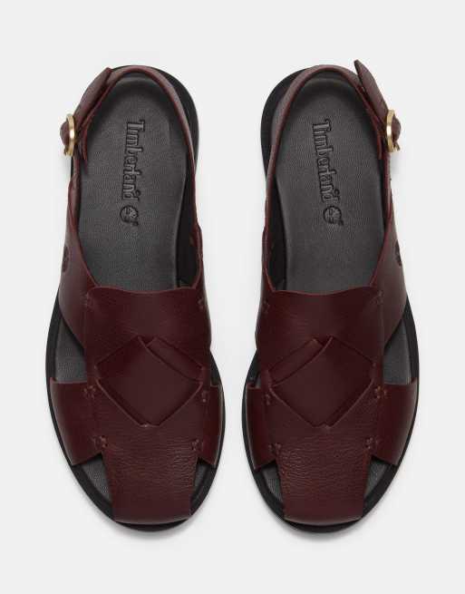 Timberland - Calista Bay - Sandales en cuir pleine fleur - Bordeaux, 2 de 4