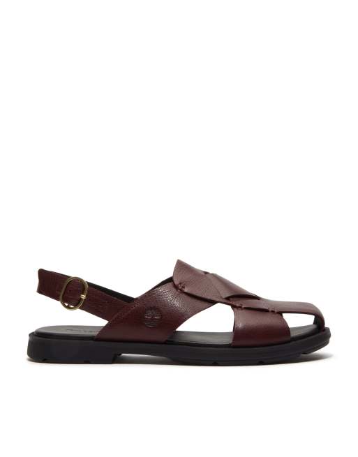 Timberland - Calista Bay - Sandales en cuir pleine fleur - Bordeaux, 3 de 4