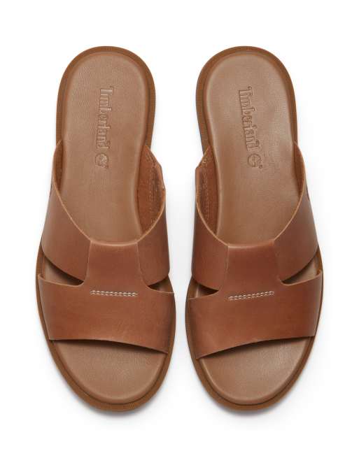 Timberland – Calista Bay – Slider aus Leder in Mittelbraun, 2 von 4