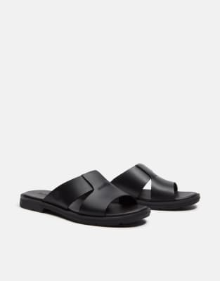 Timberland - Calista Bay - Slider aus Leder in Schwarz