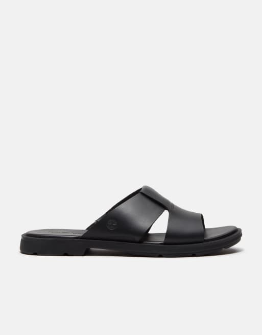 Timberland Calista Bay slides in black leather, 3 of 4