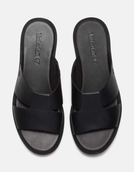 Timberland - Calista Bay - Sorte sliders i læder, 2 af 4