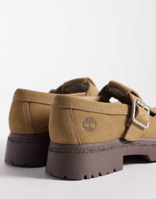 Timberland – Cambria Valley – Beżowe zamszowe loafersy, 4 z 4