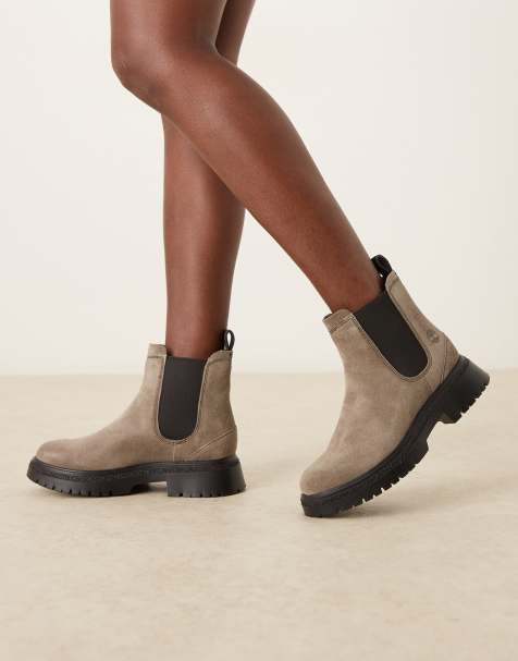 Timberland Cambria Valley chunky sole chelsea boots in grey suede - view 1