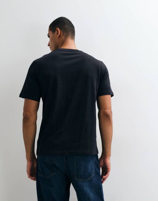 Timberland - camiseta de manga corta negra con logo estampado en el pecho, 5 de 5
