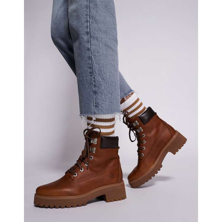 美品◆Timberland CARNABY COOL MID LACE BOOT 206310895-1-brown?$n_750w$&wid