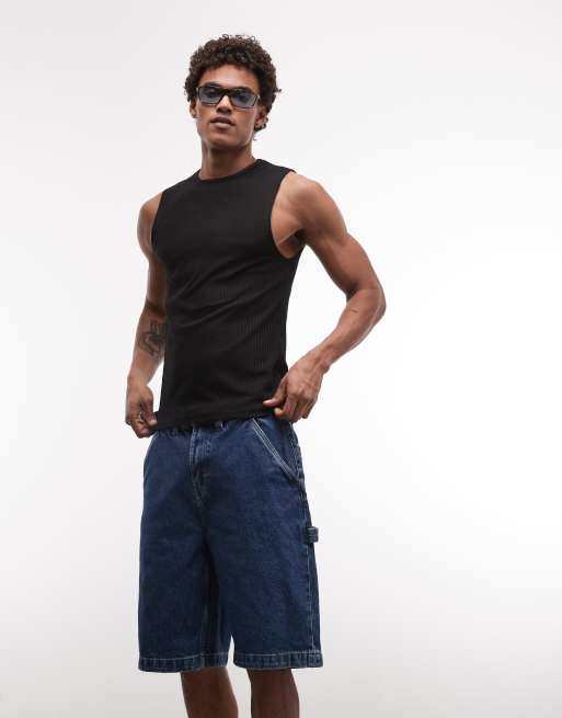 Timberland – Carpenter-Shorts aus Denim in '96 Blue, 3 von 5