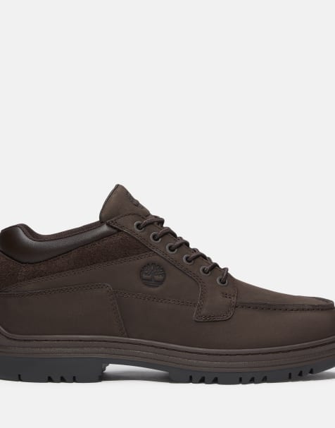 Timberland chaussure à lacets en nubuck marron foncé - view 1