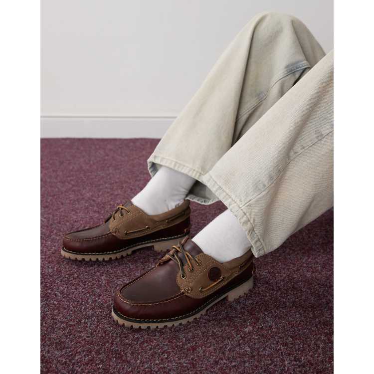 HOT Burgundy Timberland Chaussures Bateau Timberland